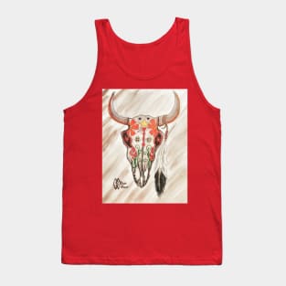 Bull Sugar Skull Tank Top